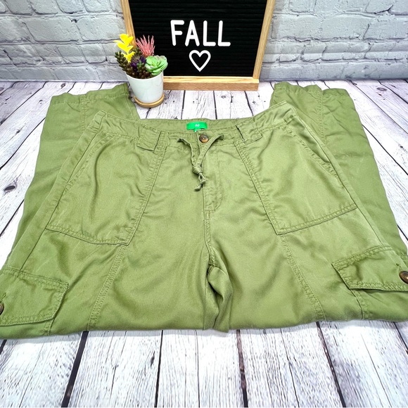 dip Pants - DIP Women’s Cargo, Drawstring Button/Zip Pants